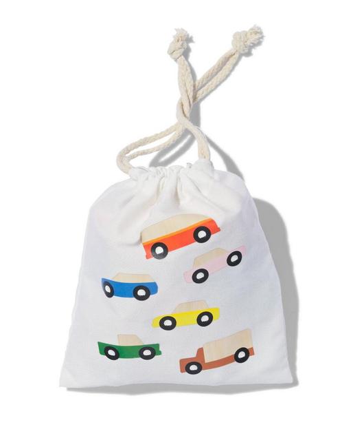 HEMA Houten set autos - 6 stuks, Kinderen en Baby's, Speelgoed | Speelgoedvoertuigen, Nieuw, Verzenden