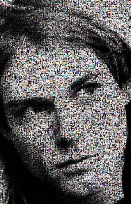 David Law - Crypto Kurt Cobain - Format 60x60, Antiek en Kunst, Kunst | Designobjecten
