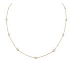 Halsketting - 14 karaat Geel goud Diamant (Natuurlijk), Sieraden, Tassen en Uiterlijk, Kettingen, Nieuw