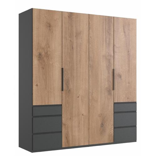 SALE: -17% Woonexpress Kledingkast Oss - Spaanplaat -, Huis en Inrichting, Kasten | Kledingkasten, 50 tot 75 cm, Met lade(s), Nieuw