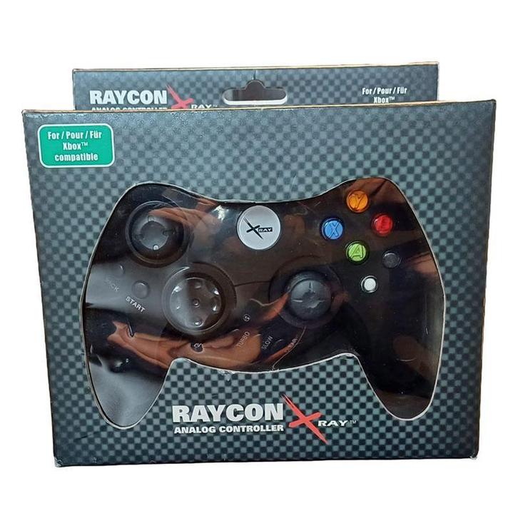 (Xbox) Xbox Classic Controller - RayConX Analog - Zwart Xbox, Spelcomputers en Games, Spelcomputers | Xbox | Accessoires, Zo goed als nieuw