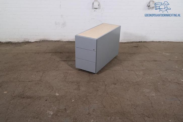 Gispen | Ladeblok | Tweedehands | Zilvergrijs | Ahorn blad |, Zakelijke goederen, Kantoor en Winkelinrichting | Kantoormeubilair en Inrichting