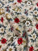 Allegro kerststof met klokken en sterren - Textiel - 280 cm, Diversen, Kerst, Nieuw