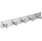 Differnz kapstok 5 haken knophaak rvs mat chroom, Huis en Inrichting, Woonaccessoires | Kapstokken, Verzenden, Nieuw