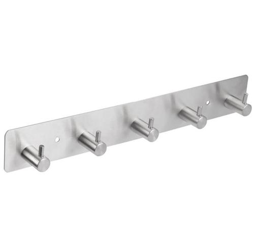 Differnz kapstok 5 haken knophaak rvs mat chroom, Huis en Inrichting, Woonaccessoires | Kapstokken, Verzenden