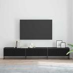 vidaXL TV Eenheden 2 pcs Zwart Eiken 240 x 35 x 41 cm, Minder dan 50 cm, Verzenden, Nieuw, Minder dan 100 cm