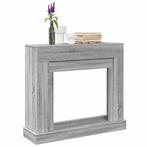 vidaXL Haardombouw 100x30x87,5 cm bewerkt hout grijs sonoma, Verzenden, Nieuw