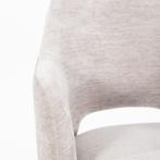 Stoel Eleonora ESMEE met arml. Beige *NIEUW* Eetkamerstoel, Overige kleuren, Nieuw, Stof, Eén