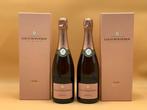 2017 Louis Roederer, Rosé - Champagne Brut - 2 Flessen (0.75, Verzamelen, Wijnen, Nieuw