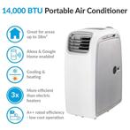ElectriQ AirFlex 14000BTU 4kW draagbare airco WIFI tot 38m², Ophalen of Verzenden, Nieuw