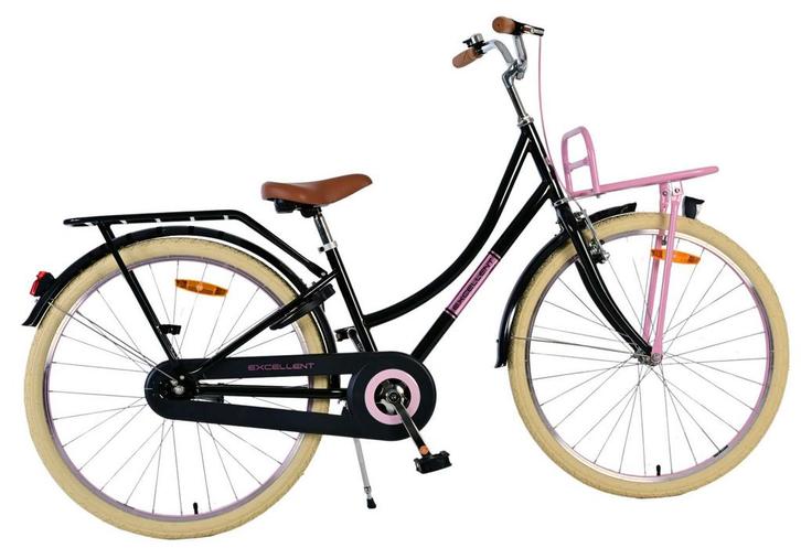 Volare Excellent Kinderfiets - Meisjes - 26 inch - Zwart, Fietsen en Brommers, Fietsen | Meisjes, 26 inch of meer, Nieuw, Verzenden