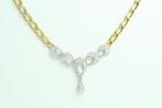 Halsketting - 18 karaat Geel goud, Witgoud Diamant, Sieraden, Tassen en Uiterlijk, Kettingen, Nieuw