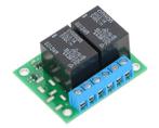 Basic 2-Channel SPDT Relay Carrier with 5VDC Relays (Asse...