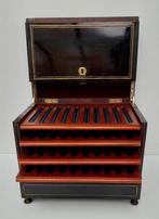 Cave à cigare - Napoleon III - Sigarendoos - Ebbenhout,, Antiek en Kunst