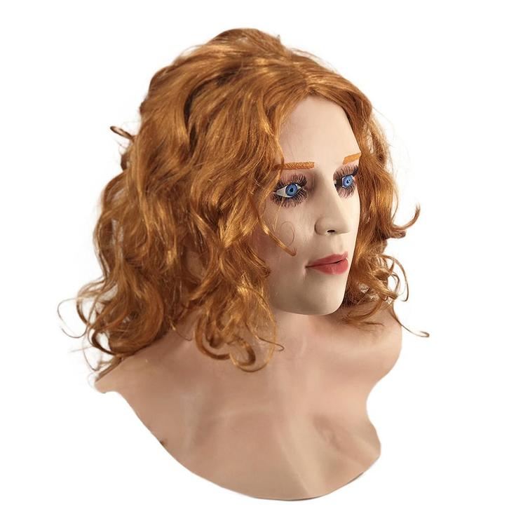 Vrouwenmasker (rood haar), Kleding | Dames, Carnavalskleding en Feestkleding, Nieuw, Verzenden