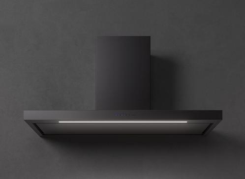 Falmec PLANEPLUS120WNBL wand afzuigkap met NRS - 120 cm - zw, Witgoed en Apparatuur, Afzuigkappen, Vrijstaand, Wandschouwkap, Nieuw