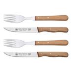 RÖR Solingen Steakmes – Vespermes – Gekarteld – Set m, Ophalen of Verzenden, Nieuw, Rvs of Chroom, Bestekset