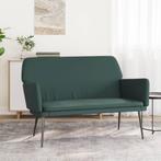 vidaXL Bankje 108x79x79 cm fluweel donkergroen, Verzenden, Nieuw, Stof, Minder dan 150 cm