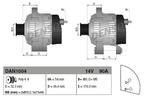 Dynamo / Alternator ALFA ROMEO MITO (1.4 TJet), Auto-onderdelen, Motor en Toebehoren, Nieuw, Ophalen of Verzenden
