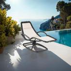 Ligstoel Toulon, ergonomisch, schommelfunctie - beige, Tuin en Terras, Tuinsets en Loungesets, Verzenden, Nieuw
