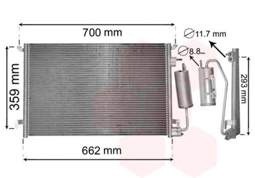 LUCHTCONDENSATOR VOOR FIAT CROMA 194 2005-2007 13114943, Auto-onderdelen, Airco en Verwarming, Nieuw, Ophalen of Verzenden