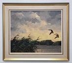 Jo Schrijnder (1894-1968) - Opvliegende eenden in, Antiek en Kunst