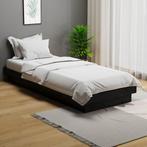 vidaXL Bedframe massief hout zwart 75x190 cm, Eenpersoons, Verzenden, Zwart, Nieuw