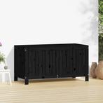 Tuinbox 121x55x64 cm massief grenenhout zwart (Partytenten), Tuin en Terras, Tuinhuizen, Verzenden, Nieuw