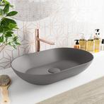 MONDIAZ ONNI Waskom solid surface 55cm kleur DarkGrey /, Doe-het-zelf en Verbouw, Sanitair, Ophalen of Verzenden, Nieuw, Overige typen