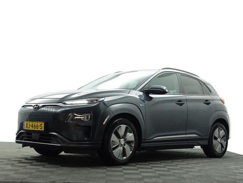 Zakelijke Lease |  Hyundai KONA EV Premium+ 64 kWh-, Auto's, Hyundai, Dealer onderhouden, Lease, Zwart, Automaat, SUV of Terreinwagen