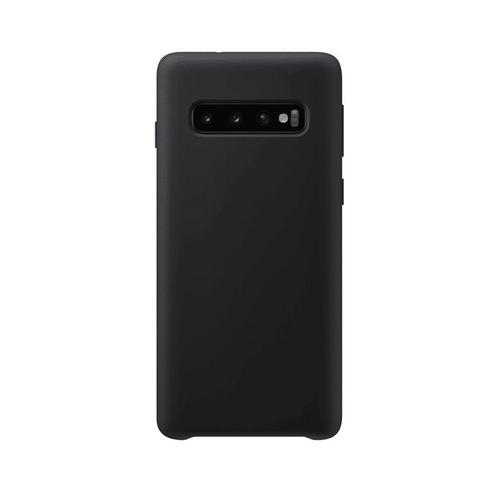 Samsung Galaxy S10 Plus Siliconen Back Cover - Zwart, Telecommunicatie, Mobiele telefoons | Toebehoren en Onderdelen, Bescherming