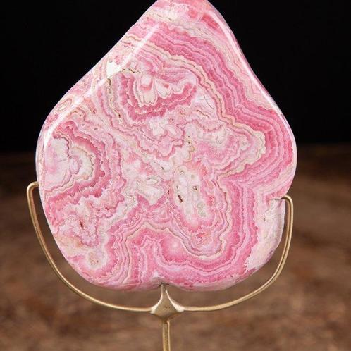 Rhodochrosiet kunst en design - elegant ornament in, Verzamelen, Mineralen en Fossielen
