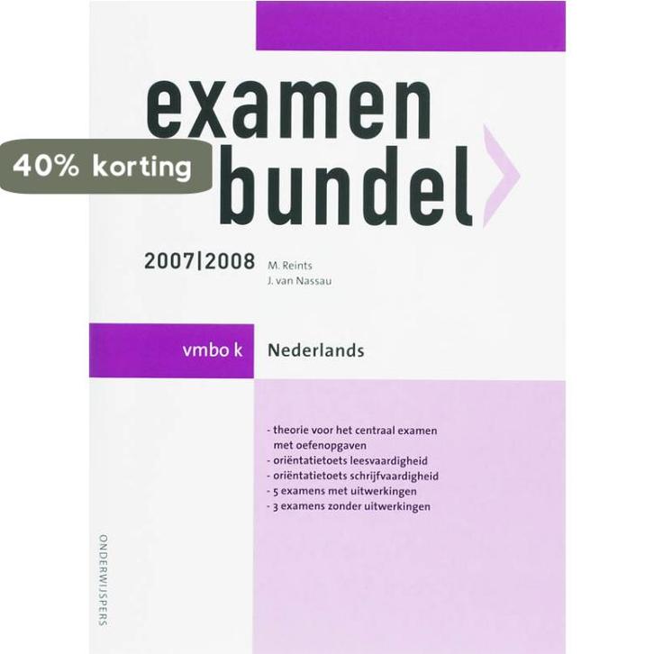 Examenbundel vmbo-K Nederlands 2007/2008 9789006074024, Boeken, Schoolboeken, Zo goed als nieuw, Verzenden