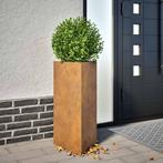 vidaXL Plantenbak driehoek 40x40x75 cm weervast staal, Verzenden, Nieuw, Metaal