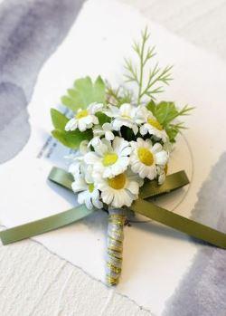 Luxe corsage, corsage madeliefjes schitterende kwaliteit, Huis en Inrichting, Woonaccessoires | Kunstplanten en Kunstbloemen, Nieuw