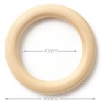 Houten Ring - 6 cm - Blank Onbehandeld Beukenhout - Splint, Ophalen of Verzenden, Nieuw