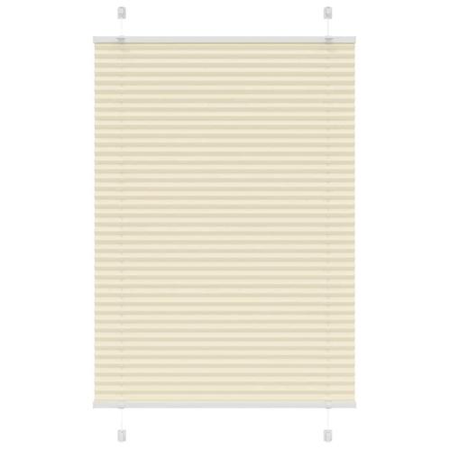vidaXL Plissé rolgordijn 85x150 cm stofbreedte 84,4 cm, Huis en Inrichting, Stoffering | Gordijnen en Lamellen, Crème, Nieuw, Verzenden