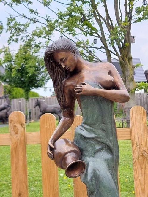 Fontein - 2025 - Grote bronzen dame, Antiek en Kunst, Curiosa en Brocante