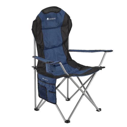 Inklapbare Campingstoel / Vouwstoel Lido - Blauw - Incl. Opb, Caravans en Kamperen, Kampeermeubelen, Nieuw, Verzenden