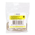 Benson Gouden snoerschakelaar - aan/uit - 6 x 2,5 x 2 cm..., Ophalen of Verzenden, Nieuw