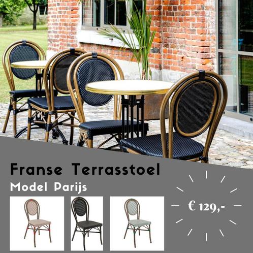 Franse terrasstoelen - bistrostoelen verschillende kleuren, Zakelijke goederen, Horeca | Meubilair en Inrichting, Meubilair, Nieuw in verpakking