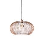 Industriële hanglamp koper 49 cm - Finn, Verzenden, Nieuw, Industrieel