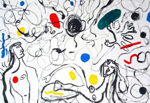 0xec6d0 (XX-XXI) - Apollon et Vénus (Mouvement Le Nouveau, Antiek en Kunst, Kunst | Schilderijen | Modern