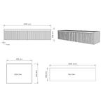 Onderkast Gliss Design Timotheus 200 CM 2 Lades Incl, Ophalen of Verzenden, Nieuw