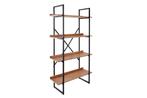 industrieele boekenkast FACTORY 166cm eikenlook met metalen, Huis en Inrichting, Kasten | Overige, Ophalen of Verzenden, Nieuw
