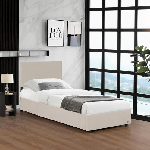 Eenpersoonsbed Juva met lattenbodem en opbergruimte 90x200 c, Huis en Inrichting, Slaapkamer | Bedden, Nieuw, Verzenden