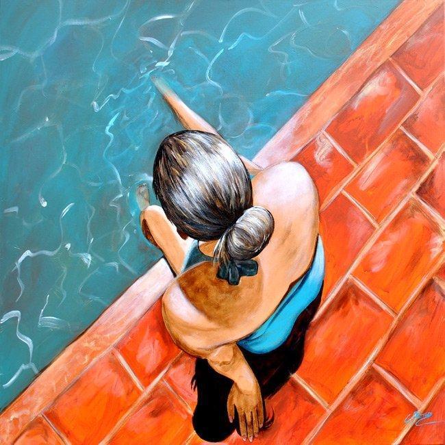 Carolina Alonso - ¡Refresco!, Antiek en Kunst, Kunst | Schilderijen | Modern