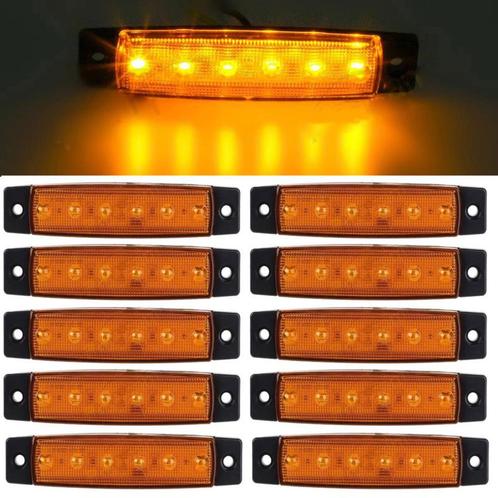 10 stuks LED contourverlichting 12v / 24v Oranje, Auto-onderdelen, Vrachtwagen-onderdelen, Ophalen of Verzenden