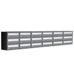 Brievenbusunit Hive set wand 6-breed, 3-hoog - antraciet, Verzenden, Nieuw