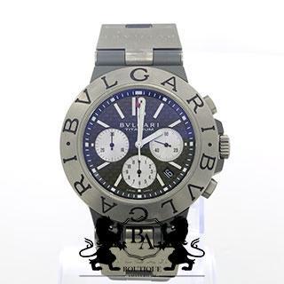 Bulgari Diagono TI 44 TA CH Carbon Rubber Titanium Chrono 44, Sieraden, Tassen en Uiterlijk, Horloges | Heren, Overige materialen